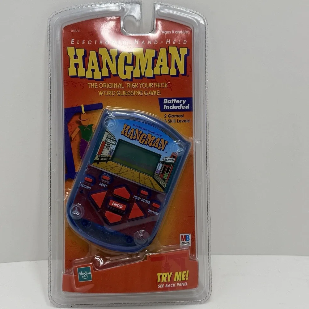 Hangman Vintage 1999 Electronic Handheld Game Milton Bradley Hasbro New Sealed